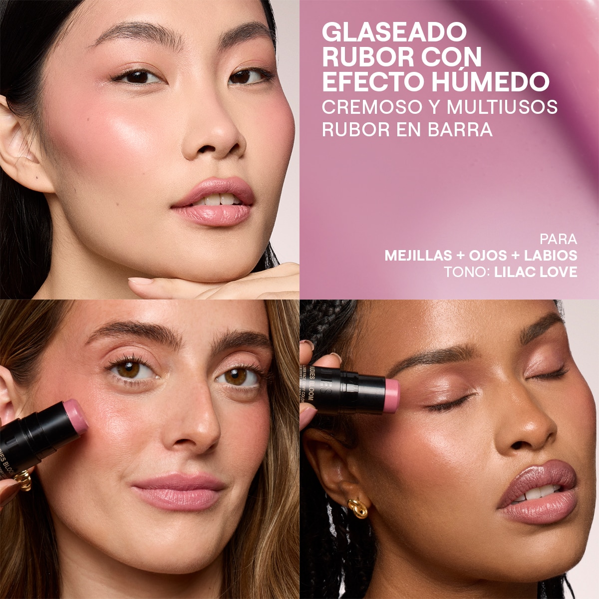 NUDIES BLOOM  (RUBOR, SOMBRA Y LABIAL)